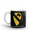 1st Cavalry Division White glossy mug