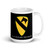 1st Cavalry Division White glossy mug