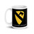 1st Cavalry Division White glossy mug