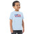 USA Born and Raised Toddler jersey t-shirt