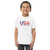 USA Born and Raised Toddler jersey t-shirt