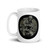 Gas Mask Veteran White glossy mug