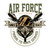 Air Force Veteran (Proud to Have Served) Bubble-free stickers