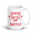 Queen of Battle (Infantry) White glossy mug