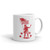 Soldier w/ Flag White glossy mug
