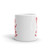 Soldier w/ Flag White glossy mug
