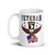 101st Airborne Veteran (American Eagle) White glossy mug