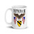1st Cavalry Veteran (American Eagle 2) White glossy mug