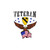1st Cavalry Veteran (American Eagle) Bubble-free stickers