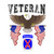 10th Mountain Veteran (American Eagle 2) Bubble-free stickers