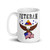1st Armored Division Veteran (American Eagle) White glossy mug