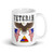 1st Armored Division Veteran (American Eagle 2) White glossy mug