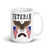 2nd Ranger Veteran (American Eagle 2) White glossy mug