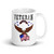 75th Ranger Veteran (American Eagle) White glossy mug