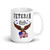 Combat Action Badge Veteran (American Eagle) White glossy mug