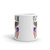 Combat Medic Badge Veteran (American Eagle 2) White glossy mug