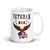 Combat Action Ribbon Veteran (American Eagle ) White glossy mug