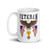 Vietnam Veteran (American Eagle 2) White glossy mug