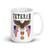 Iraq Veteran (American Eagle 2) White glossy mug
