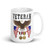 Iraq & Afghanistan Veteran (American Eagle 2) White glossy mug