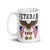 Iraq & Afghanistan Veteran (American Eagle 2) White glossy mug