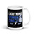 Lightning Strikes Twice White glossy mug