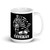 Veteran w/US Flag White glossy mug