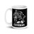 Veteran w/US Flag White glossy mug