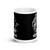 Veteran w/US Flag White glossy mug