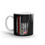 US Veteran (Flag w/ dog tags) White glossy mug