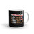 I WIll Fight Until White glossy mug