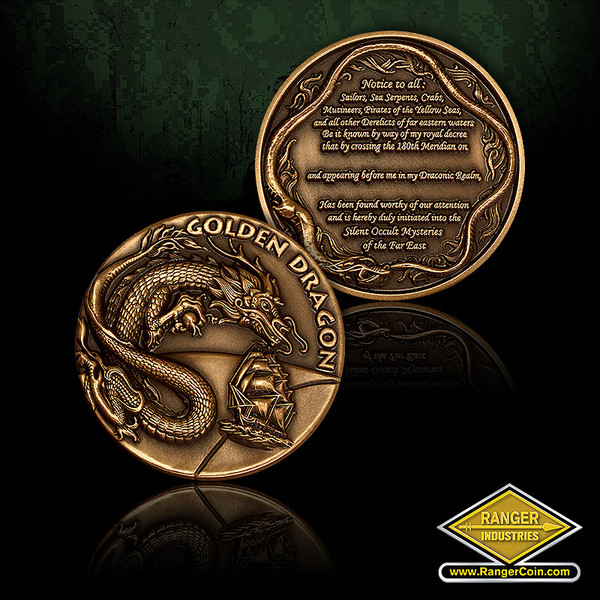 Order of the Golden Dragon – High Relief Challenge Coin