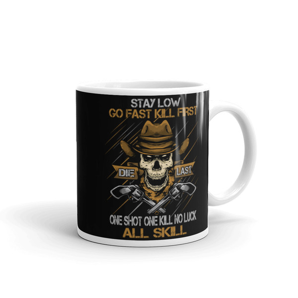 All Skill White glossy mug