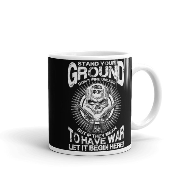 Stand Your Ground White glossy mug