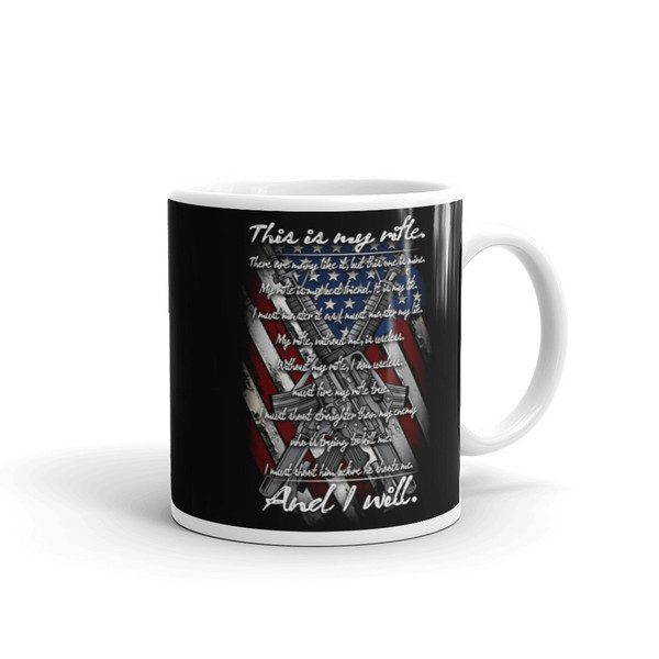 This is my Rifle White glossy mug