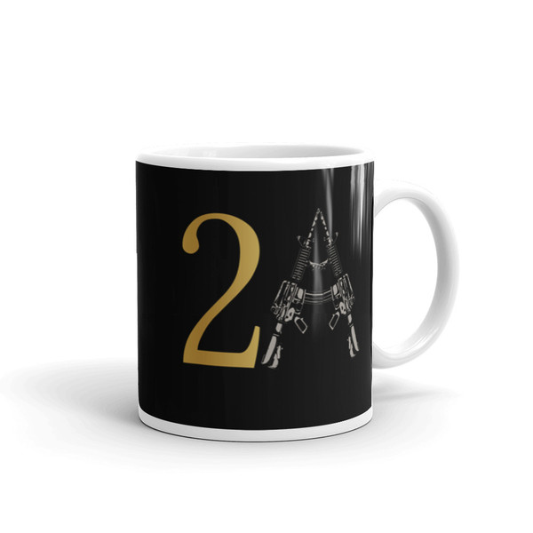 2A (2nd Amendment) White glossy mug