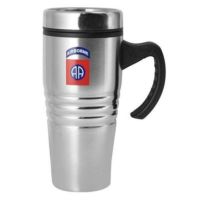 82D Airborne Full Color Logo on Stainless Tumbler (16 oz)