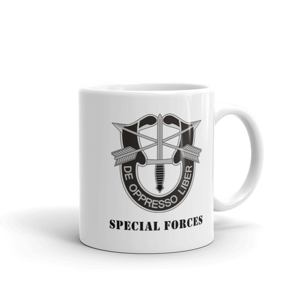 Special Forces White glossy mug