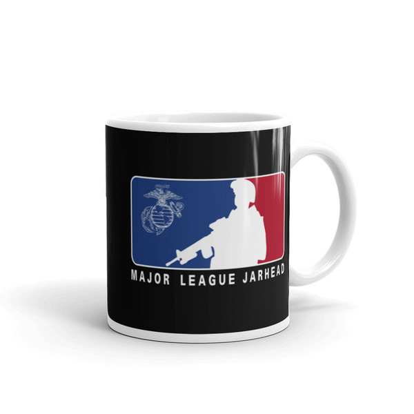 Major League Jarhead White glossy mug