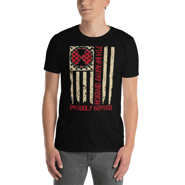 7th Infantry Division (Proudly Served) Short-Sleeve Unisex T-Shirt