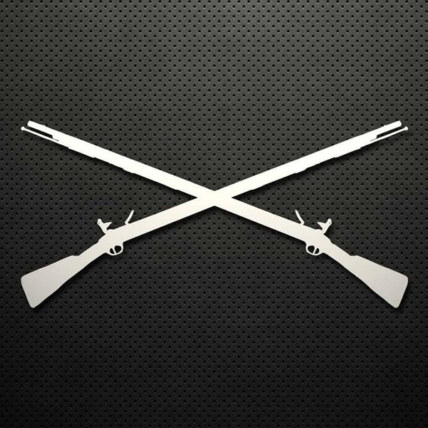 Infantry Cross Rifle Decal (3x6 inch)