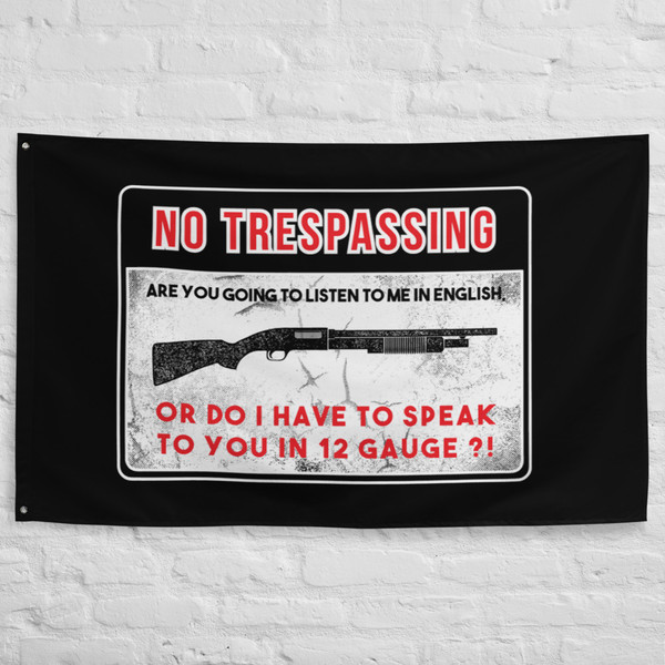 No Trespassing Banner