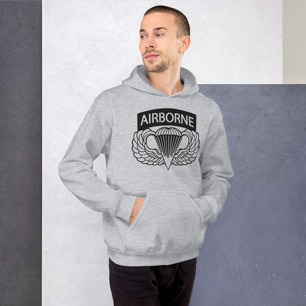Airborne Wings w/ Tab Unisex Hoodie