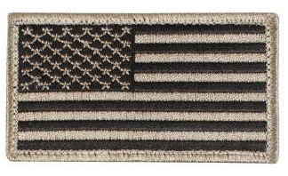 American Flag Patch (Black/Khaki)
