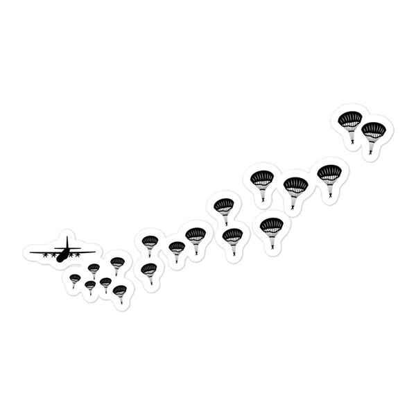 Airborne (Mass Attack) Bubble-free stickers