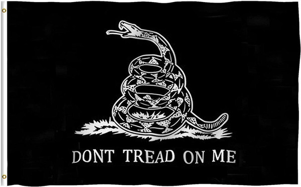 Dont Tread On Me 3X5 Black Flag