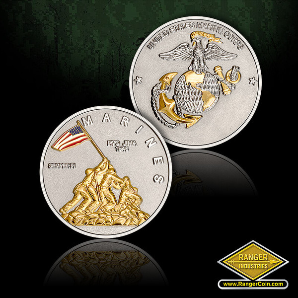US Marines - Iwo Jima 1945 Challenge Coin