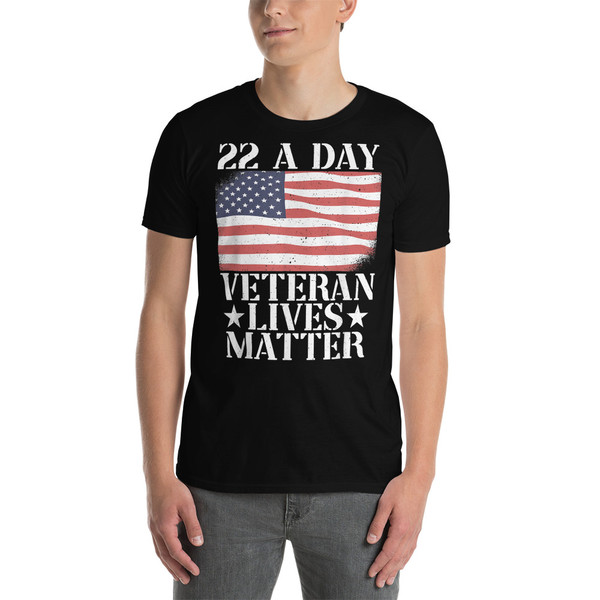 22 A Day Veteran Lives Matter Short-Sleeve Unisex T-Shirt