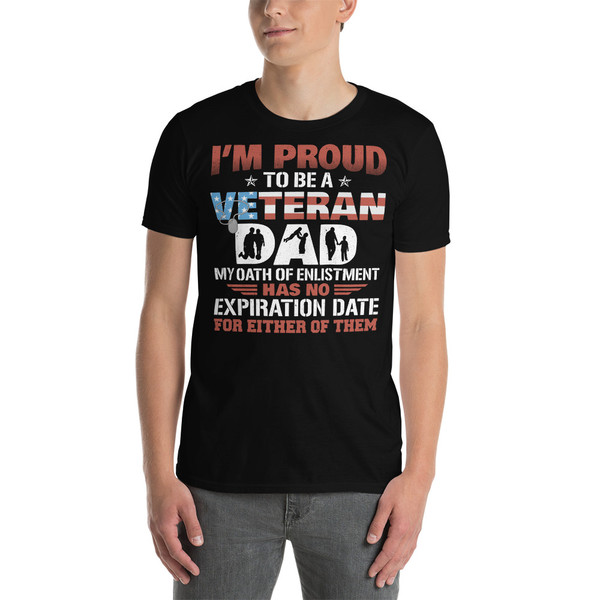 Veteran Dad (No Expiration) Short-Sleeve Unisex T-Shirt