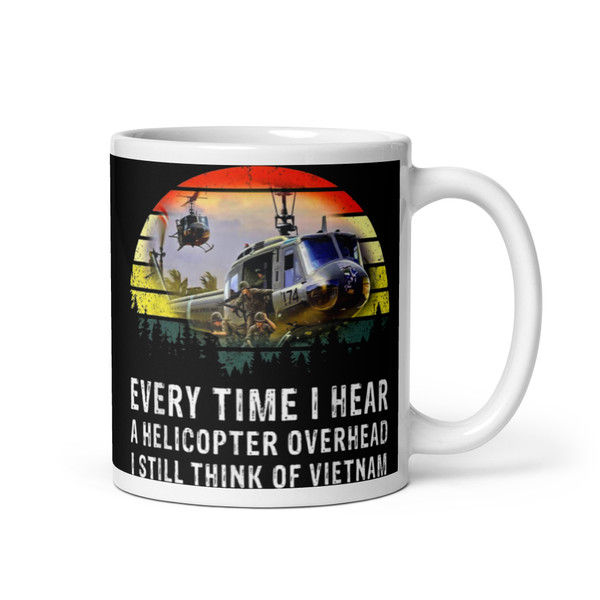 I Still Think of Vietnam White glossy mug